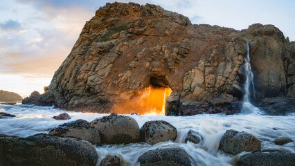 Sunset at Pfeiffer Beach, California