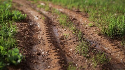 Crystal-clear seamless summer soil waves, glowing ground textures in warm brown tones.