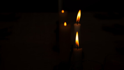 Candles in the dark