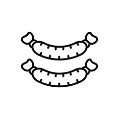 Sausage vector icon stock ilustration