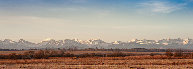Czarny Dunajec polana z widokiem na tatry © pinus25