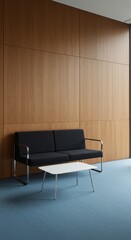 Modern Minimalist Waiting Area