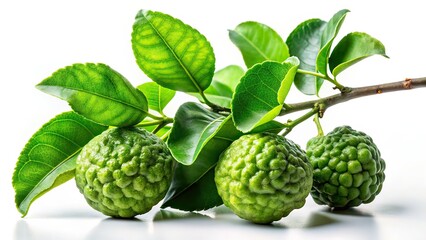 Architectural Photography: Bergamot Branch, White Background, Minimalist