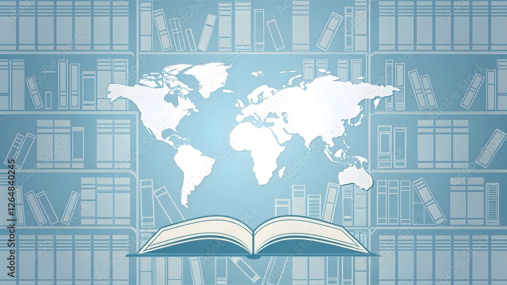 Poster exploring knowledge through literature and geography a global perspective on learning library enviro