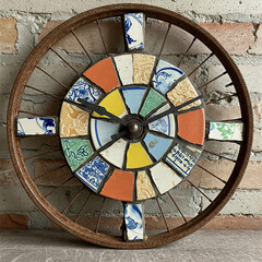 wheel of the old clock
