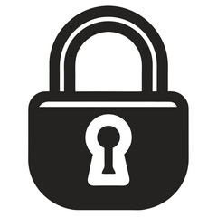 lock icon silhouette 