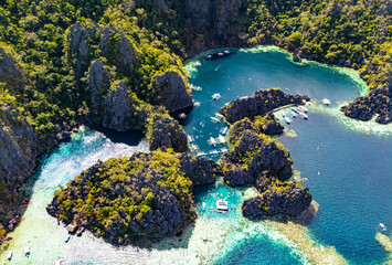 Twin Lagoon at Coron, Palawan, Philippines