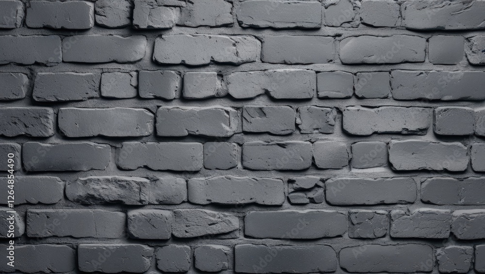 Poster gray textured brick wall background suitable for design use with an even surface and minimal variati
