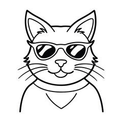 a cat wearing sunglasses