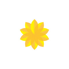 yellow flower on illustration