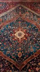 Naklejka premium Prayer Rug with Intricate Patterns | Generated by A.I