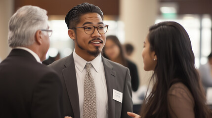 Scholarship Fundraiser Event with Students and Donors Networking