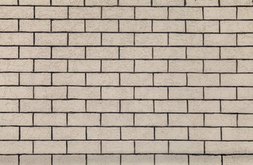 A brick wall with a white background. The wall is made of white bricks and has a rough texture. The wall appears to be unfinished and unfinished