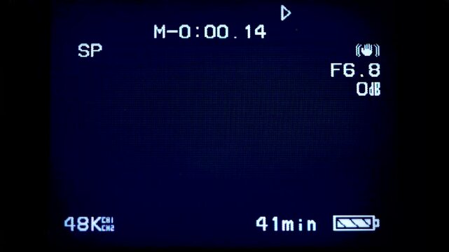 Retro Hi8 Camcorder Overlay. Retro vintage 2000's effect. High quality FullHD footage