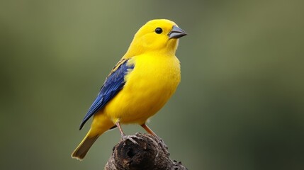The Goldfinch Perched Among Nature's Beauty