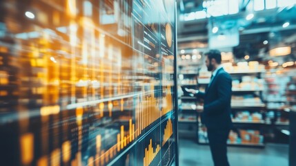 Obraz premium Retail Growth Insights: An Entrepreneur's Journey in a Dynamic Market