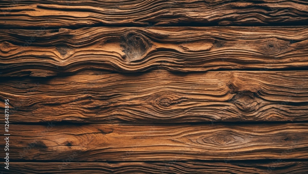 Aufkleber textured rustic wooden background with natural patterns and warm brown hues suitable for various des