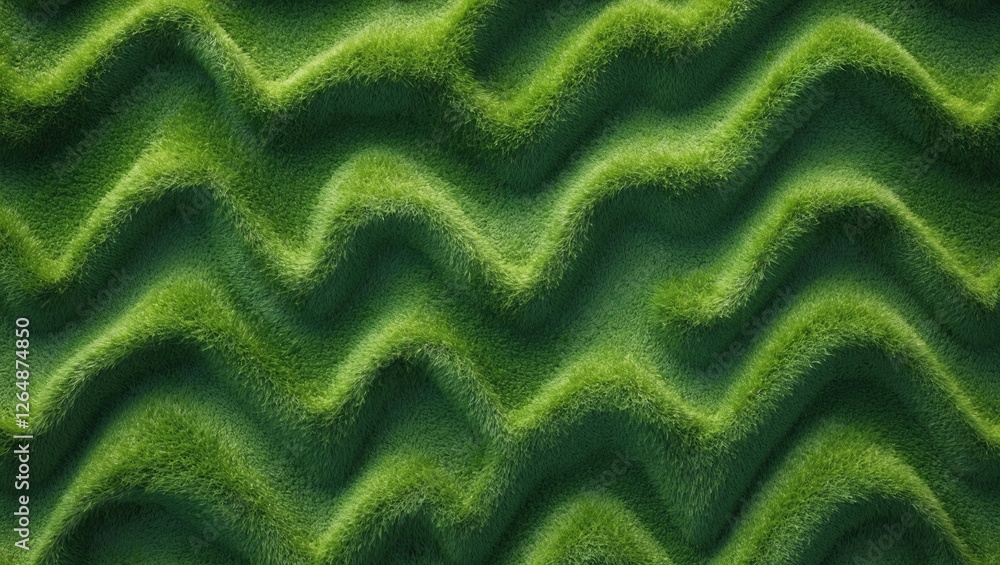 Poster textured green carpet background with wavy patterns and vibrant hues suitable for various design app