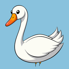 vector illustration of a goose