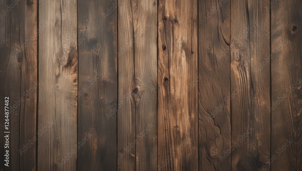 Aufkleber wooden planks with varying shades of brown and gray arranged vertically with natural textures and pa