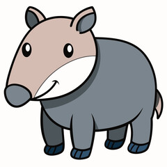 animal, cartoon, vector, illustration, mammal, hippo, wild, rhino, wildlife, zoo, bear, hippopotamus, rhinoceros, safari, nature, cute, baby, art, pig, drawing, fun, comic, happy, elephant, character