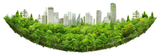 PNG Urban greenery eco-friendly sustainable development