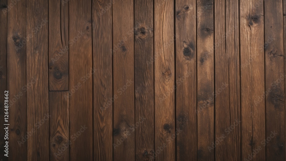 Aufkleber dark wooden planks background with a natural finish and grain texture suitable for various design ap