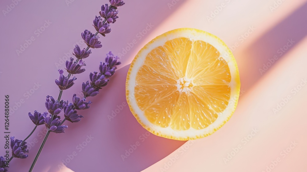 Aufkleber a light pastel gradient background transitioning from soft peach to lavender, maintaining a fresh, a