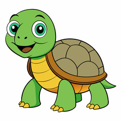 turtle, cartoon, animal, reptile, tortoise, illustration, vector, green, funny, fun, shell, character, nature, happy, wildlife, art, drawing, snake, cute, isolated, smile, cheerful, comic, zoo, sea