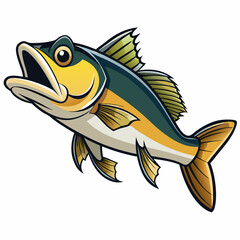 gold fish isolated on white