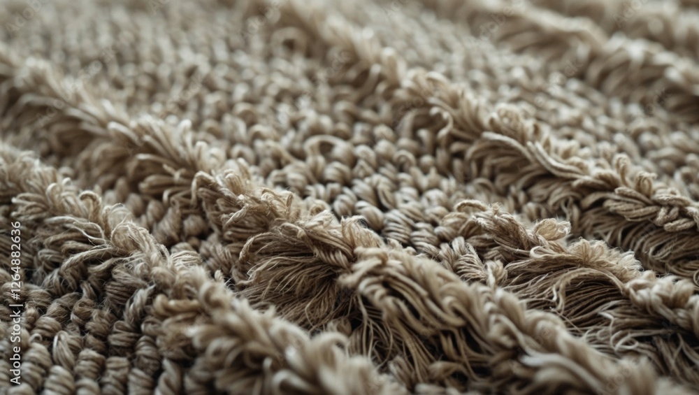 Poster textured fabric close-up with soft, woven fibers in neutral tones showcasing intricate patterns and 