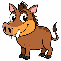 vector illustration of cartoon dog