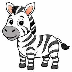 zebra, animal, isolated, mammal, white, black, zoo, safari, wild, vector, striped, wildlife, horse, cartoon, illustration, nature, cute, stripes, hoof, silhouette, head, animals, fauna, stripe