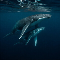 Fototapeta premium dolphin in the water