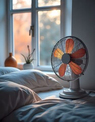 fan in the bedroom
