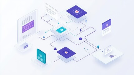 marketing automation system in action, showcasing tools like email scheduling, lead generation forms, and customer segmentation