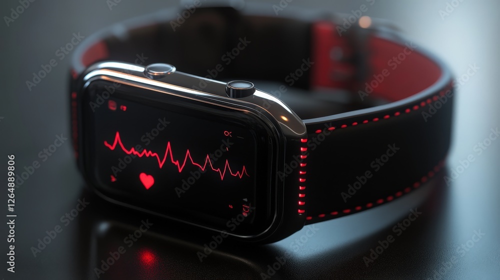 Poster a medical smartwatch designed to detect heart abnormalities, including arrhythmias, and notify users