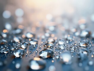 Sparkling diamonds creating fancy background with bokeh effect
