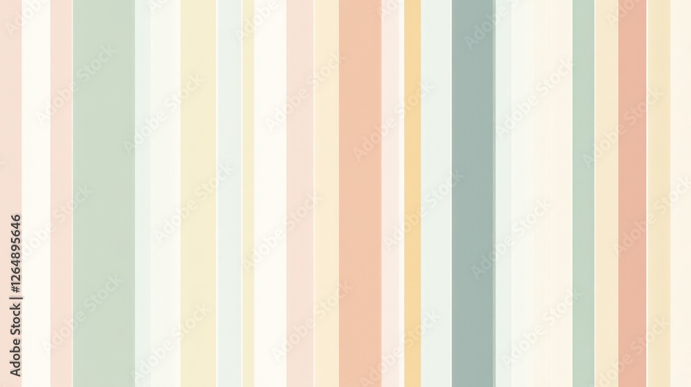 Aufkleber a minimalist pattern with thin horizontal and vertical stripes in soft pastel tones, providing a cal