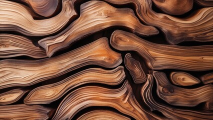 Wood texture background with organic patterns and natural grain details suitable for various design projects Copy Space
