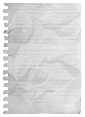 notebook sheet, torn page from a notebook, writing paper texture and background