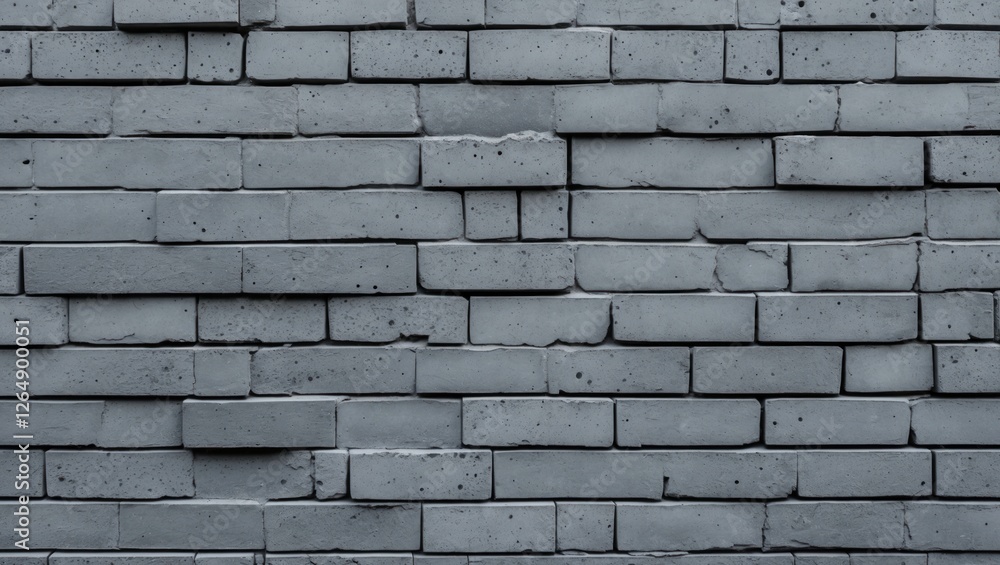 Poster gray brick wall texture background with cracks and imperfections ideal for architectural or design p