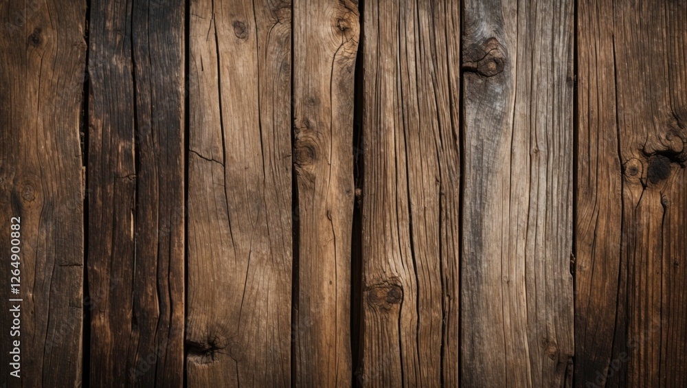 Poster wooden texture background with varying shades of brown and grain patterns suitable for overlaying te