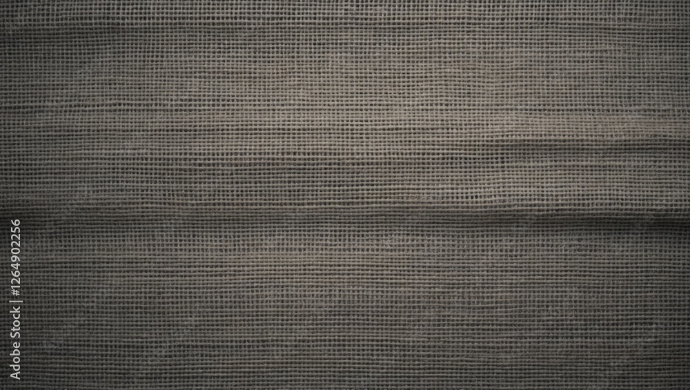 Poster Textured gray fabric background with woven patterns suitable for various design applications Copy Space