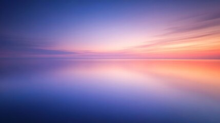 Obraz premium A Tranquil Twilight Reflection on Still Waters