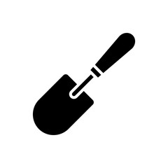 Shovel icon vector. Garden tool illustration sign. Farm symbol or logo.