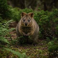 Fototapeta premium Realistic Photo of a Quokka