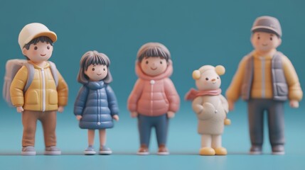 Charming Miniature Friends in Cozy Layers