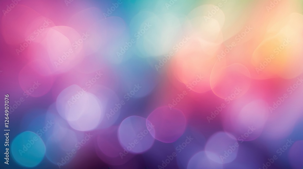 Poster colorful bokeh background with soft focus and vibrant hues ideal for abstract designs and creative p