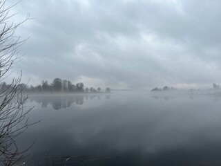 fog over the river